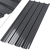 KESSER® - 12 x Profilblech Trapezblech 129cm x 45cm = 7 m² -Dachblech für Gerätehaus, Dachplatten Verzinkter Stahl 0,25mm,