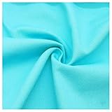 Stretch Stoff Baumwoll-Denim-Stoff Leichtes Gewebe 100% Baumwolle Farbe Nicht-Stretch Twill Dick Für Kleid Hosen Kleidung Design DIY Stoff (Blau Grün)(Size:1.5M*3M,Color:Blau Grün)