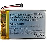 DC 3,7 V 1150 mAh Lithium-Polymer-Akku für die kabellose Logitech Gaming-Maus MX Master (AHB303450 533-000088)