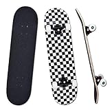 YUDOXN Komplettes Skateboard für Anfänger, Jugendliche, Kinder, Mädchen, 7 Schichten aus Ahornholz mit ABEC-7-Kugellagern, Skateboard, Longb