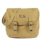 SMONT WW2 US M1936 Haversack Musette Field Bag mit Schultergurt Military M36 Messenger Bag