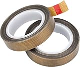 WEKON 2 PCS Teflonband PTFE Klebeband für Vakuummaschine, zum Abdichten von Hand- und Impuls-Versiegelungen, Hochtemperatur-Trocknen von Förderband, 10m x 13mm x 0.13