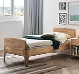 Hasena Komfortbett Seniorenbett Luano 25 Eiche Bianco massiv 90x200