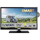 Gelhard GTV2452 Smart TV 24 Zoll DVB/S/S2/T2/C, DVD, USB, 12V 230 Volt WLAN, 12 Volt, I