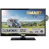 Gelhard GTV2452 Smart TV 24 Zoll DVB/S/S2/T2/C, DVD, USB, 12V 230 Volt WLAN, 12 Volt, I