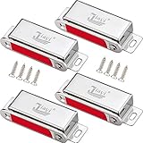 Magnetschnäpper Magnet Schranktür Jiayi 4 Stück Türmagnete für Möbel 20kg Magnete für Schranktüren Edelstahl Schrankmagnete Stark Tür Magnet Möbelmagnet Magnet Türschließer Magnetverschluss Schrank