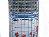 Volierendraht feuerverzinkt Drahtgitter Drahtgeflecht Zaun Maschendrahtzaun Höhe 50 cm Länge 10 m (Maschenweite 19x19 mm, Länge 10 m, Höhe 50 cm)