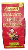 Favorit 4321740 2500 Grill-Holzkohle 2.5 kg