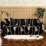 Elastischer Sofabezug für Wohnzimmer Boho-Stil Möbel Sofabezug Anti-Rutsch All Inclusive Sofakissenbezug A4 1-S
