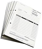 4x Ankaufquittung - Gutschrift - Materialeingang DIN A5, 3-fach selbstdurchschreibend,3x30 Blatt weiß/gelb/grün - gelocht (22736)