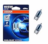 2x Osram Cool Blue Standlicht Lampen 12V 5Watt Fassung 2.1x9.5d Glassockellampen 2x W5W mit E Prü