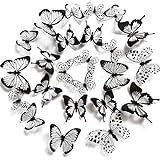 Butterfly Dekoration Wandsticker 72 Stück Sticker Wanddeko 3D Schmetterlinge Deko Möbelwanddekorationen 3D Schmetterling Aufkleber Hochzeit Tischdeko Für Wohnzimmer S