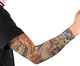infactory Tattoo Strumpf: Tattoo-Armling Skull (Ärmel-Kostüme)