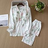 wsxcfyjh Pyjama Nachthemd Schlafanzug Fresh Chest Pad Pyjamas Sets Frauen Nachtwäsche Sexy Casual Langarm Qualität Pyjamas Frauen Homewear XL Greenchestp