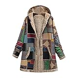 Darringls Damen Plüschjacke Fleecejacke Teddyjacke mit Kapuze Plüschmantel Wintermantel Kapuze Hoodie Full Zip Kapuzenpullover Reißverschluss Jacke Kapuzenjacke Winterjack