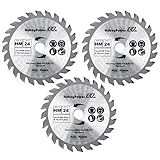 3 Stück Sägeblatt Trennscheibe 76 x 10 mm 10,8-12V Holz Kunststoff Aluminium Mini Handkreissäge Tauchsäge Kreissäg