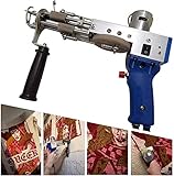 Tufting Gun, Elektrische Teppich Tufting Gun Teppich Maschine Stapel Schneiden mit Kurzschlussschutz zum Hochgeschwindigkeitsweben Teppichen, 5-40 Schritte/S DIY-Werkzeuge für Matte,7-21mm Verstellb