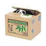 Txyk Gelddose Diebstahl Panda Elektronische automatische Elektronische Spardose witziges Geschenk für Kinder 12 * 10 * 9 cm / 4,72 * 3,94 * 3,54