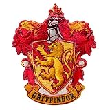 Mono Quick - Harry Potter Hogwarts Applikationen, Bügelbild Aufkleber Patch, Gryffindor Slytherin Hufflepuff Ravenclaw (18068 - Gryffindor)