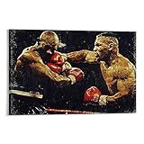 WONNZ HOLLYFIELD VS Mike Tyson Poster Canvas Wall Art Print Decorative Painting Artwork 16×24inch(40×60cm)