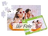 fotopuzzle.de Foto-Puzzle selbst gestalten - Puzzle 48 bis 2000 Teile mit eigenem Bild erstellen - Puzzle individuell Bedrucken Lassen - inkl. Geschenk-Schachtel mit Text - 48 Teile grüne S