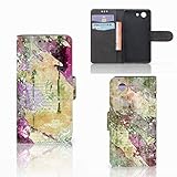 B2Ctelecom Magic Wallet Case für Sony Xperia Z3 Compact Hülle Schreiben M