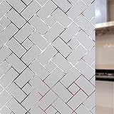 Mattierter Sichtschutz Selbstklebender Glasaufkleber, mit UV-beständiger Fensterfolie, geeignet für Home Office Z 45x300