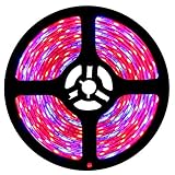 Tesfish LED Pflanzen wachsen Streifen Licht DC 12V IP65 Vollspektrum SMD 5050 rot blau 4: 1 Seil Licht für Aquarium Gew