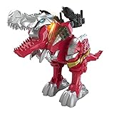Power Rangers Battle Attackers Dino Fury T-Rex Champion Zord elektronische Action-Figur für Kids ab 4 Jahren mit Lichtern und G