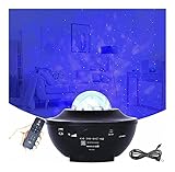 DZDZ Galaxy Projector Light. Starry Himmel projektor Bluetooth, LED Wellenlichtprojektor, Entspannung, Nachtlicht, Ambiente Licht, for Schlafzimmer, Zuhause, Partys, Geschenk for Hallow