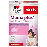 Doppelherz Mama plus Tabletten – Nahrungsergänzungsmittel mit Folsäure zur Unterstützung der Zellteilung während der Schwangerschaft – 30 Kap