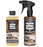 SPARSET Premium Möbelreiniger + Möbelpolitur 2x 500ml als Haushaltsreiniger zur Reinigung & Pflege von Möbeloberflächen & Lederoberﬂächen | Möbel Regenerator, Intensiv Reiniger | URBAN FOREST