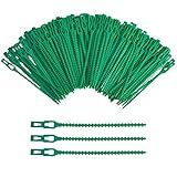 200 Stück 13cm verstellbare Gartenpflanzen Twist Ties Flexible Pflanzenkabelbinder Kunststoff-Gartenbinder für Gartenpflanzenunterstützung