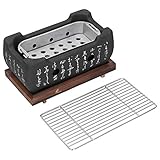 Ladieshow BBQ Grill Grillnetz Mini Haushalt Aluminiumlegierung Holzkohle Grillofen Ofenzubehö