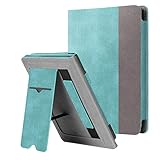 Fintie Hülle kompatibel für Tolino Shine 3 2018 / Kobo Clara HD/Kobo Nia - Kickstand Schutzhülle mit Kartenfach Handschlaufe und Auto Sleep/Wake Funktion, Jeansoptik Türk