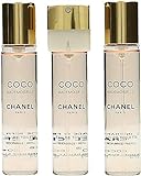 Chanel Coco Mademoiselle femme/woman, Eau de Toilette, 3 x 20 ml (3 Nachfüller), 1er Pack(1 x 1 Set)