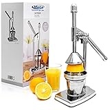 Saftpresse Fruchtpresse aus Edelstahl, Premium Orangenpresse, Entsafter für Obst, Zitruspresse, für Cocktailbar, Bar Zubehö