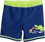 Playshoes Jungen UV-Schutz Short Krokodil Badehose, Blau (Marine 11), 110