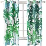 KLily Digitaldruck 3D Blumenserie Vorhänge Hotel Schlafzimmer Zuhause Wohnzimmer Balkon Garten Geeignet Für Verdunkelungsvorhänge Stanzfrei Verdickte Schattierung Rundloch Stangenvorhang