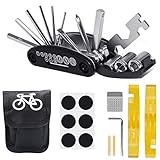GESTAND Fahrrad Multitools 16-in-1 Fahrrad Reparatur Set Multifunktionswerkzeug mit Satteltasche für Mountainbike und R