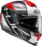 HJC HelmetsMotorradhelm RPHA 70 Vias MC1SF, Schwarz/Weiß/Rot, Größe L, 2430_25629