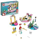 LEGO 43191 Disney Princess Arielles Festtagsboot, Boot mit Mini-Puppe von Arielle die Meerjungfrau, Spielzeug für Kinder ab 4 J