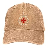 jhgfd7523 The Knights Tempelritter Kreuzritter Emblem Motto Schwert Freimaurer Symbol Casquette Hut Verstellbare Unisex Baseball Cap B