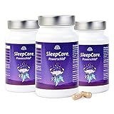 SleepCare - Powerschlaf - 3x 90 Kapseln - Nahrungsergänzungsmittel - Natürliches Sauerkirschextrakt - mit hochwertigen Planzenstoffen und Melantonin - B