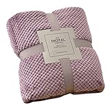 wojonifuiliy Schlafdecke Kuscheldecke Kuscheldecken Microfaser - Polyester Blanket Bunt Weich und Flauschig TV Decke, geeignet für Sofa, Bett, Umarmungsdecke (E, 100X70cm)