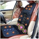 Massagematte RüCken Nacken, Elektrische Tragbare Massagematte GanzköRpermassage, Relaxation Pad SitzwäRme für Auto, Home O