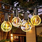 LED Lichterkette Außen, 9.77M 26+2 G40 LEDs, IP44 Wasserdicht Glühbirne Retro für Party, Hochzeit, Haus, Garten, Patio und T