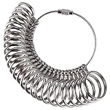Meowoo Metallring Ringgrössenmesser Metall Ringmaß Ringmesser, Größenstandard U