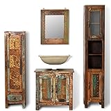 Badmöbel Waschbeckenunterschrank mit Spiegel Seitenschränke, Waschbeckenunterschrank mit Spiegel,Waschbeckenunterschrank stehend, Kleiner Unterschrank, Badschrank mit Sip