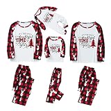 Kuschelig Weihnachts Pyjama Couple Weihnachtspyjama Familie Set Weihnachten Schlafanzug Lang Winter Damen Herren Kinder Nachtwäsche Nachthemd Hausanzug Schlafanzüge Family Sleepwear S